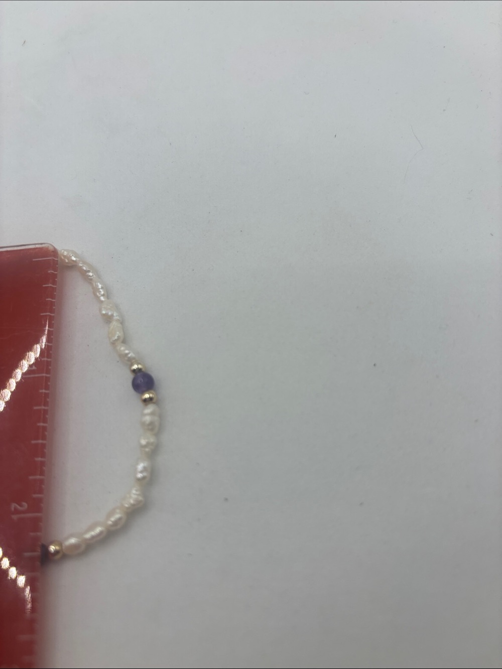 VTG Fresh Water Rice Pearl Amethyst Necklace 17” And Bracelet coastal classic - Picture 8 of 9